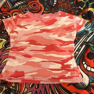 Short sleeve pink top